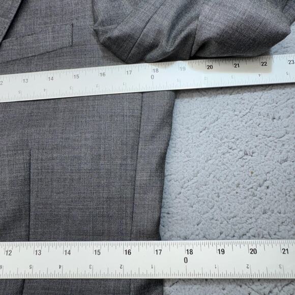 J Crew Sport Coat Men 36R Gray Wool Thompson Two Button Blazer Suit Jacket NWT - Picture 9 of 16